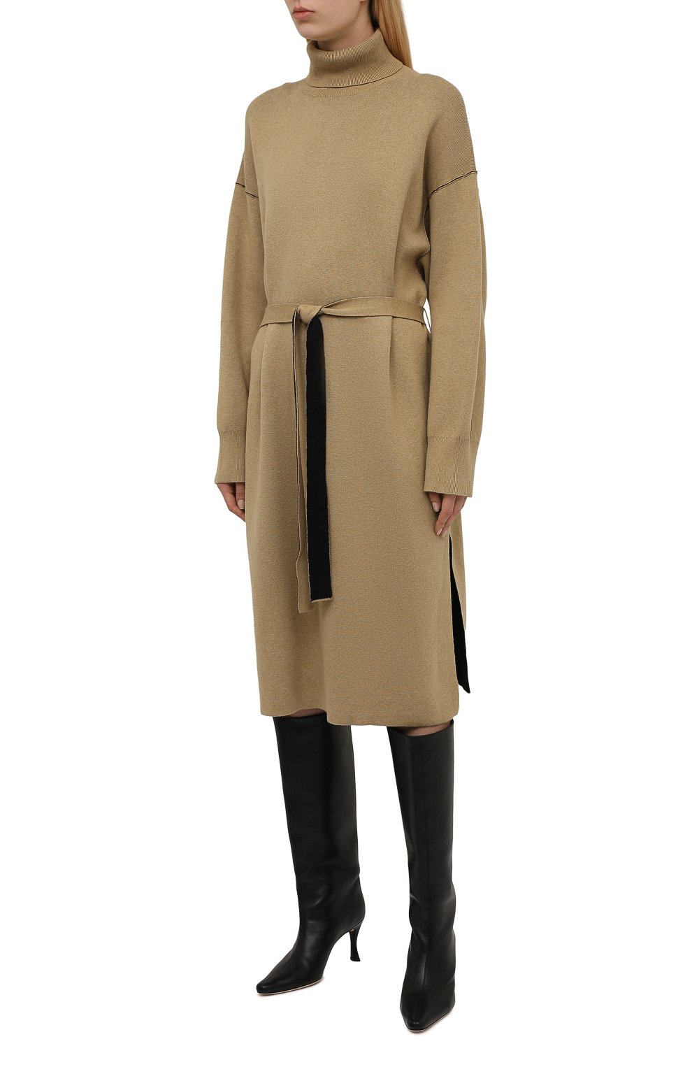 Платье из хлопка и кашемира PROENZA SCHOULER WHITE LABEL, арт. WL2147699-KC100, фото 3