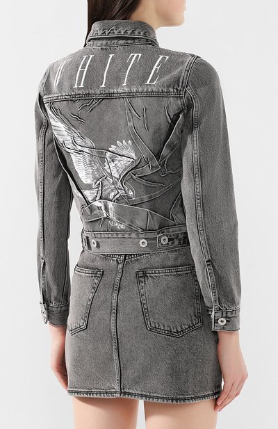 Джинсовая куртка OFF-WHITE, арт. 0WYE008S197740478601, фото 4