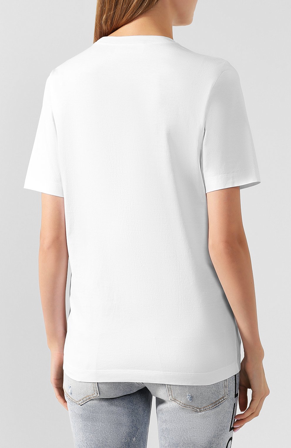 Хлопковая футболка DSQUARED2 белого цвета по цене 19950 руб., арт. S72GD0165/S22844, фото 4 Хлопковая футболка DSQUARED2, арт. S72GD0165/S22844, фото 4