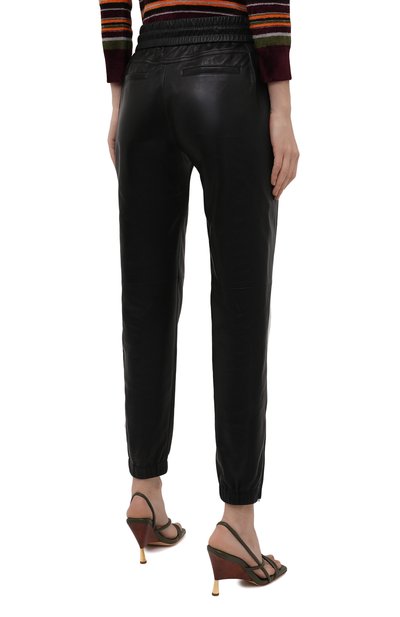 Кожаные джоггеры SAINT LAURENT, арт. 664622/YC2MS, фото 4