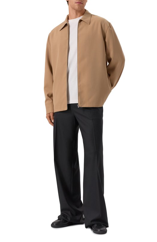 Шерстяная куртка-рубашка Jil Sander J22DL0249/J40002 Бежевый  J22DL0249/J40002 Фото 2