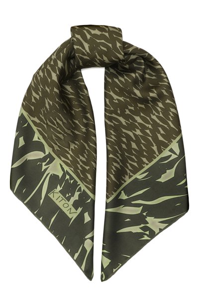 Женский шелковый платок KITON, арт. D53754K0949D