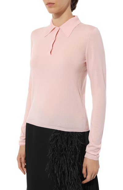 Поло из кашемира и шелка PRADA, арт. P24N1H-10G4-F0AL2-221, фото 3