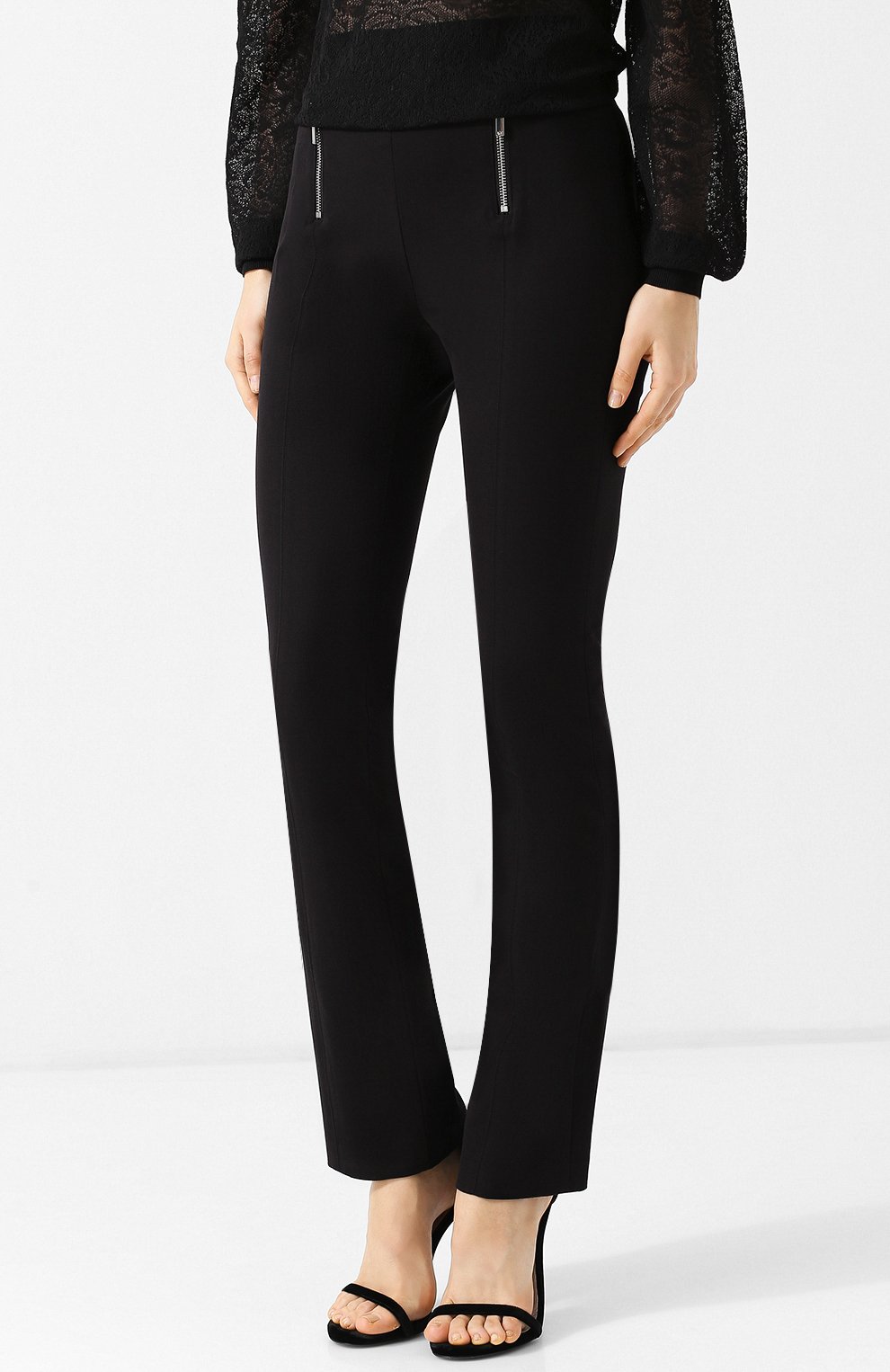 Однотонные брюки с металлическими молниями MICHAEL MICHAEL KORS, арт. MU83H034BB, фото 3