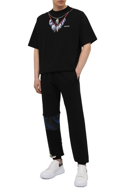 Хлопковые джоггеры MARCELO BURLON, арт. CMCH028S21FLE001, фото 2