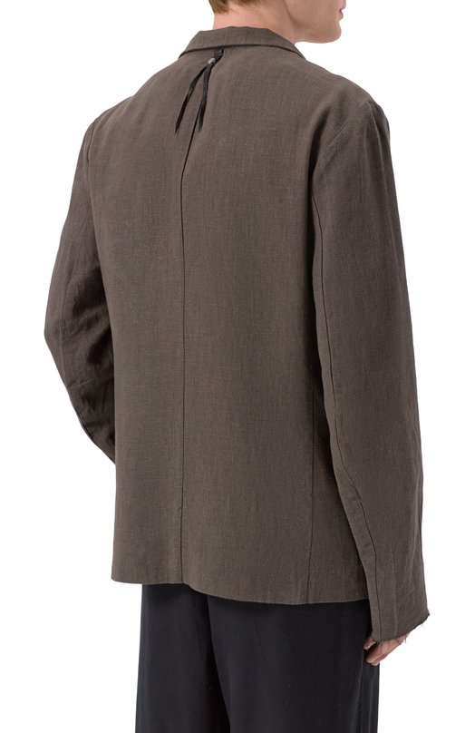 Двусторонний пиджак из вискозы и льна 139Dec SUT617-GRE-HEMP Зелёный  SUT617-GRE-HEMP Фото 4