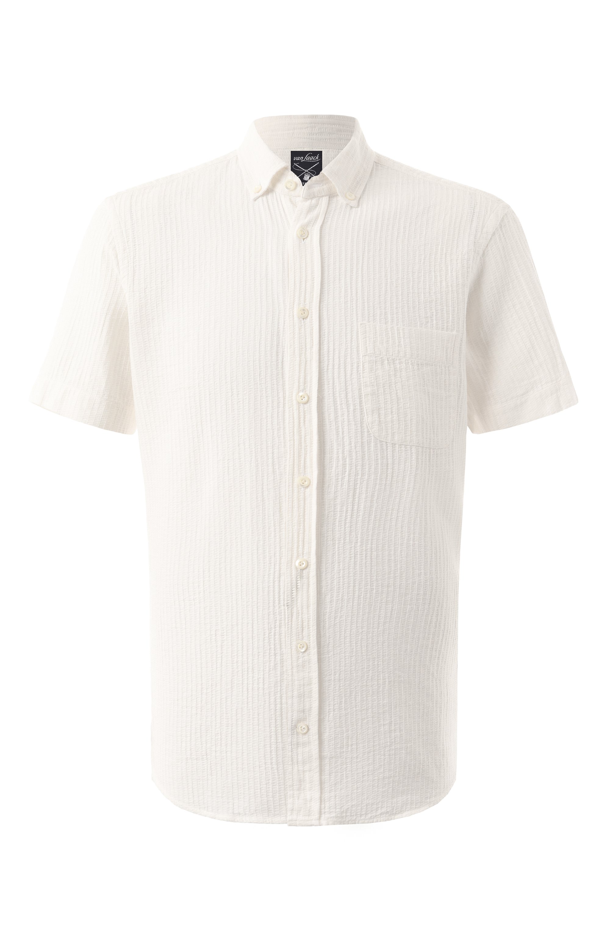 Рубашка изо льна и хлопка VAN LAACK кремового цвета по цене 23800 руб., арт. VL-R0Y-S-TFWK/150075, фото 1 Рубашка изо льна и хлопка VAN LAACK, арт. VL-R0Y-S-TFWK/150075, фото 1