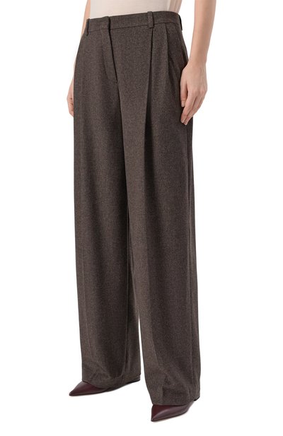 Брюки из шерсти и кашемира 12 STOREEZ коричневого цвета по цене 27000 руб., арт. 133827, фото 3 Брюки из шерсти и кашемира 12 STOREEZ, арт. 133827, фото 3