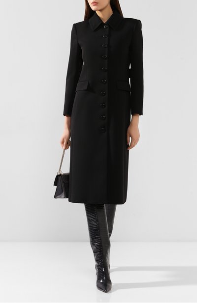 Шерстяное пальто GIVENCHY черного цвета по цене 170000 руб., арт. BWC05M12CL, фото 2 Шерстяное пальто GIVENCHY, арт. BWC05M12CL, фото 2