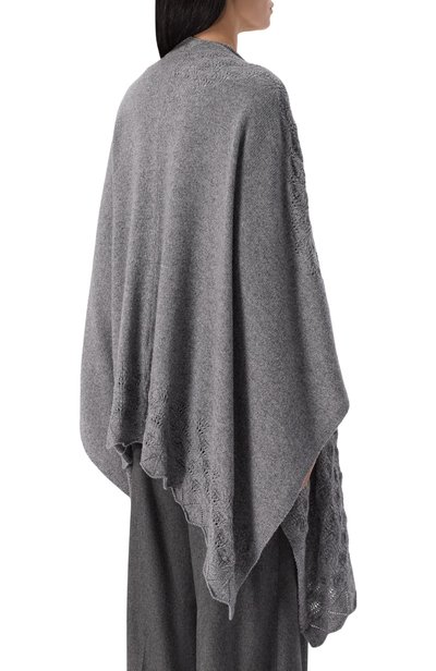 Накидка из шерсти и вискозы ERMANNO SCERVINO, арт. D494R500T0N, фото 4