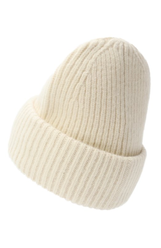 Шапка из шерсти и хлопка Parajumpers 25WMPAHAHA32 Кремовый  25WMPAHAHA32 Фото 2