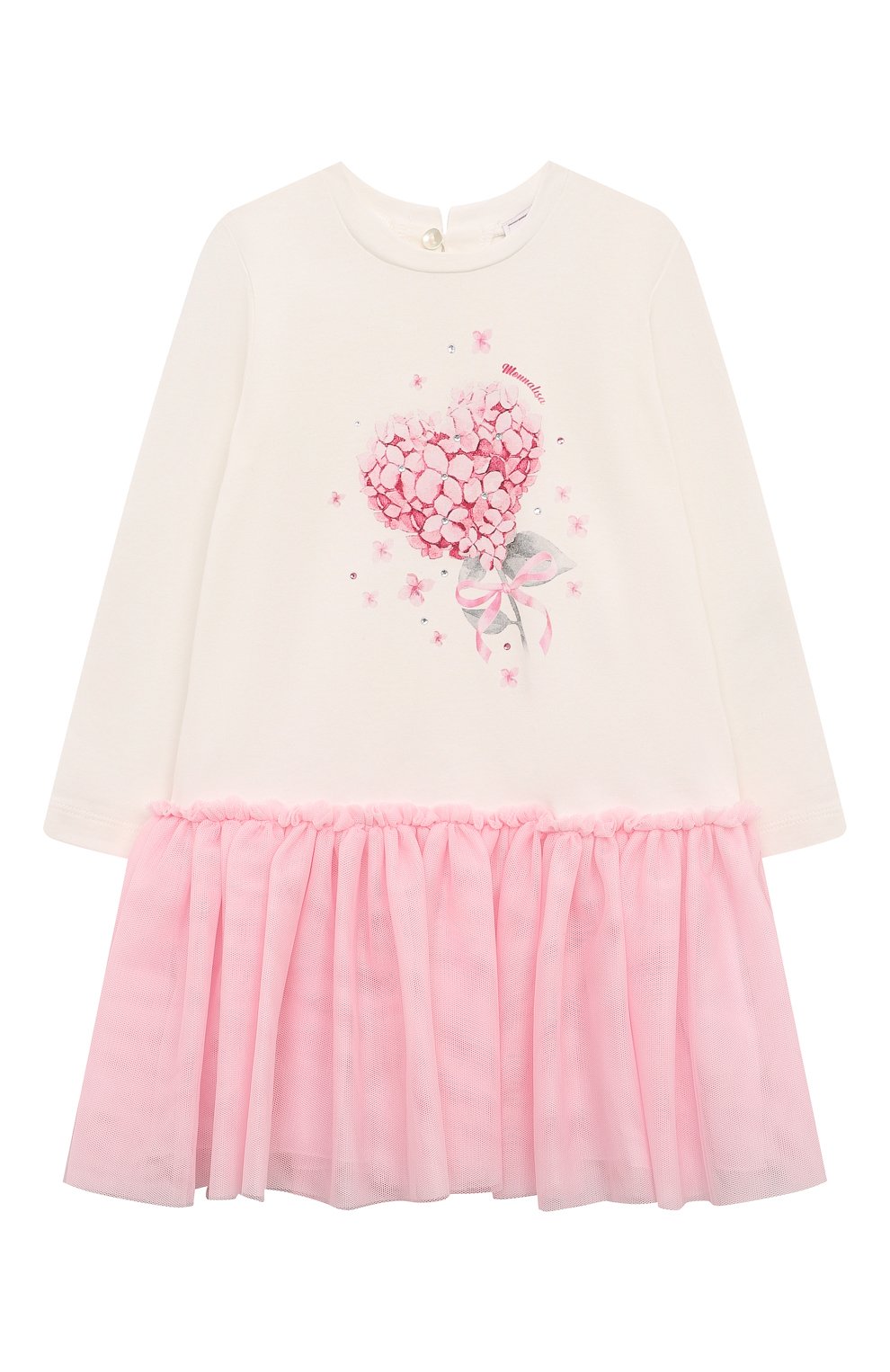 Хлопковое платье MONNALISA, арт. 39D901, фото 1