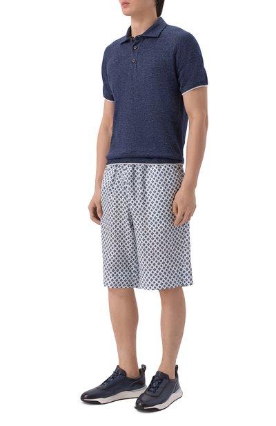 Льняные шорты KITON белого цвета по цене 174500 руб., арт. UPN005H09719, фото 2 Льняные шорты KITON, арт. UPN005H09719, фото 2