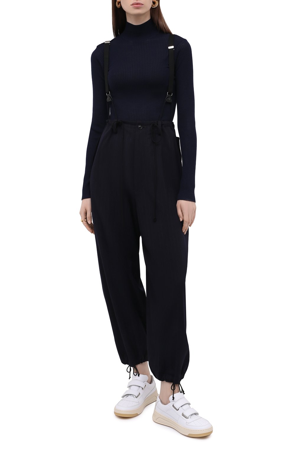 Брюки с подтяжками из шерсти и вискозы Y`S, арт. YX-P08-122, фото 2