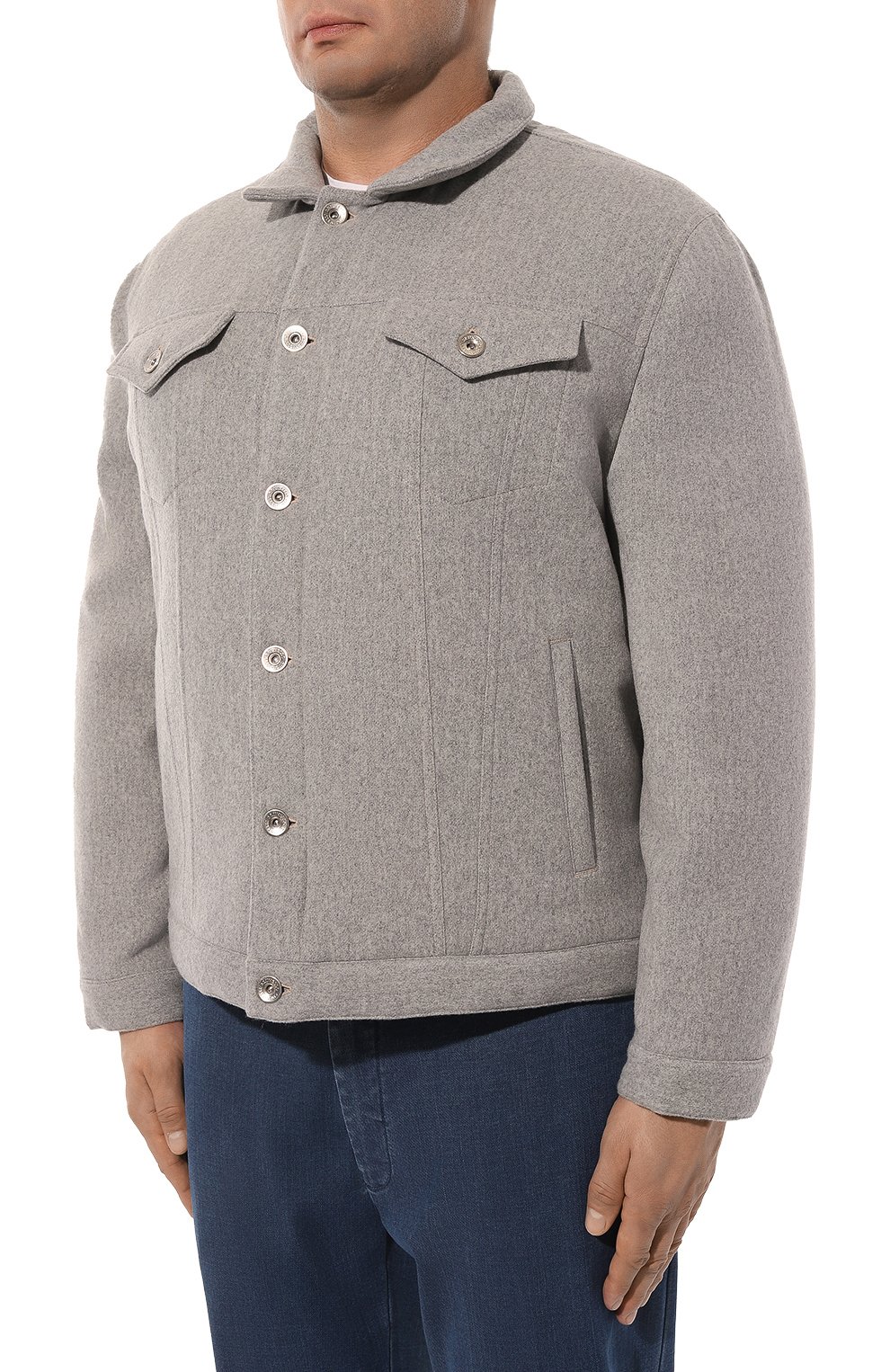 Утепленная куртка-рубашка BRUNELLO CUCINELLI, арт. MT4976880, фото 3