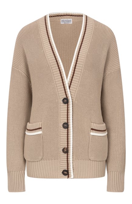 Женский хлопковый кардиган BRUNELLO CUCINELLI, арт. M19756306
