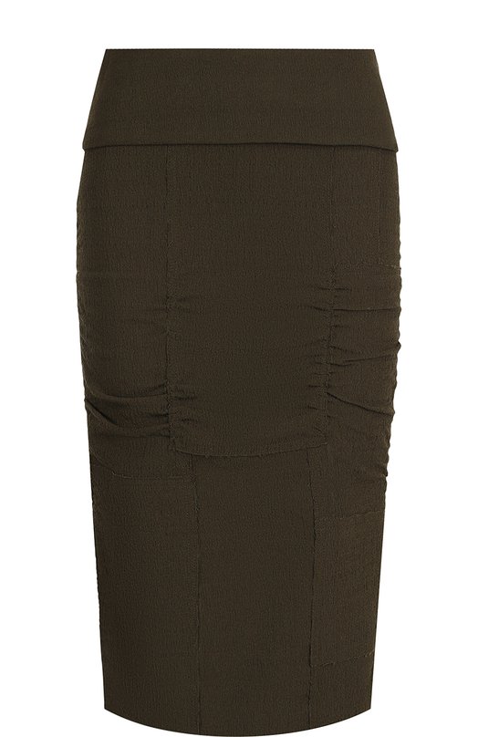 

Однотонная юбка-карандаш с драпировкой Tom Ford, Хаки