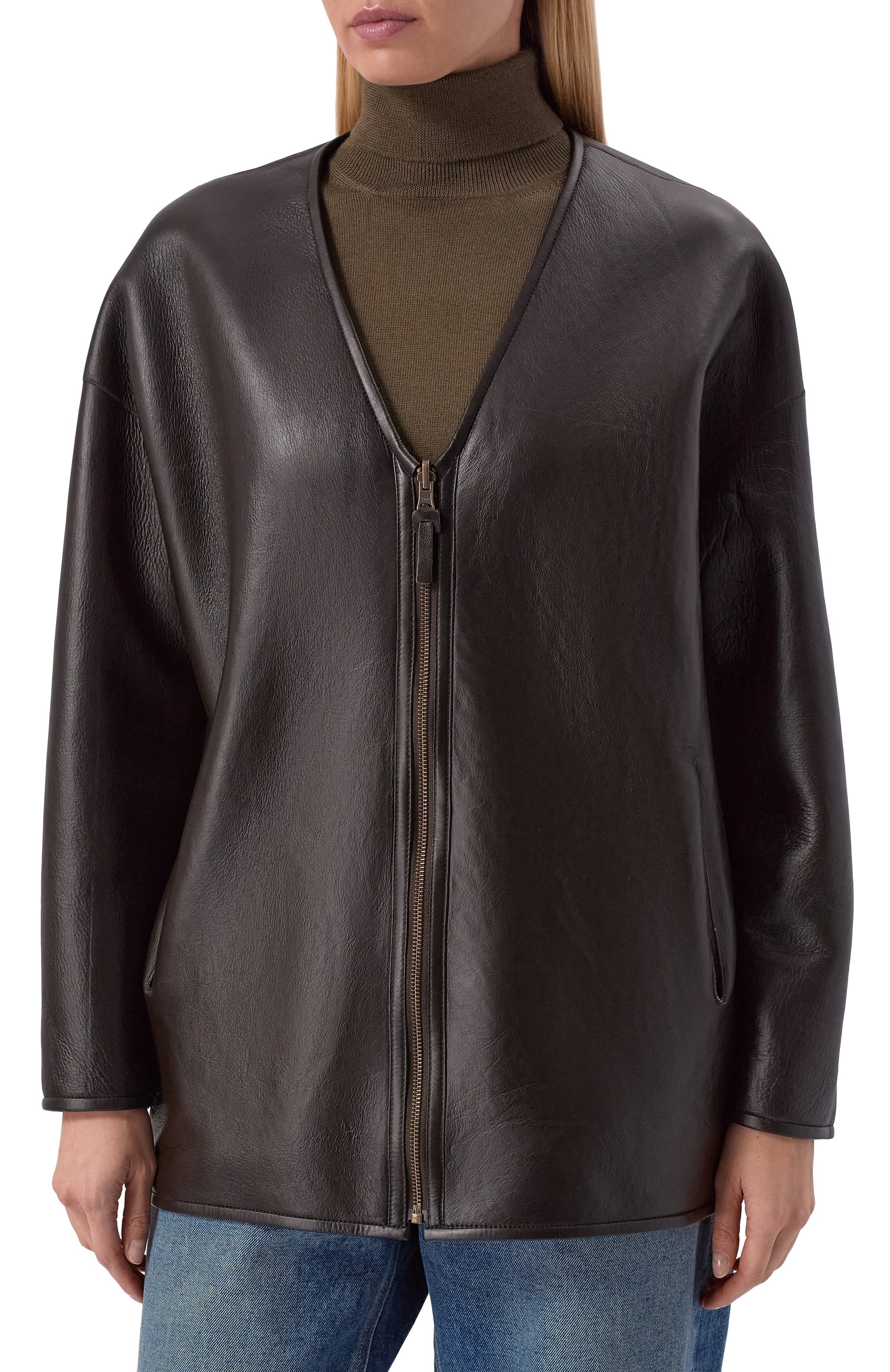 Двусторонняя дубленка VENERA M., арт. 26191F-Z75VM, фото 6