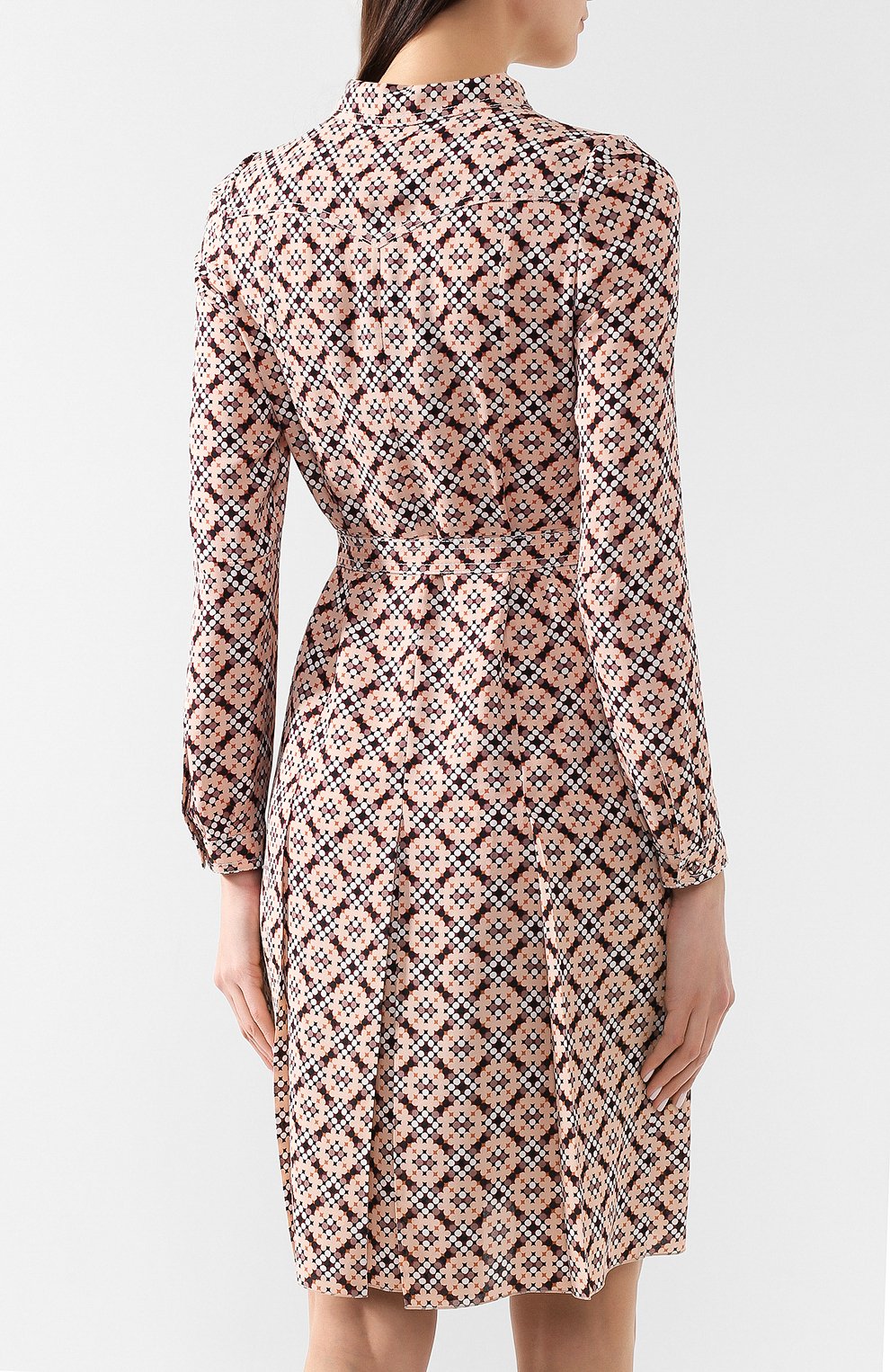 Шелковое платье BOTTEGA VENETA розового цвета по цене 466500 руб., арт. 538556/VEZF0, фото 4 Шелковое платье BOTTEGA VENETA, арт. 538556/VEZF0, фото 4