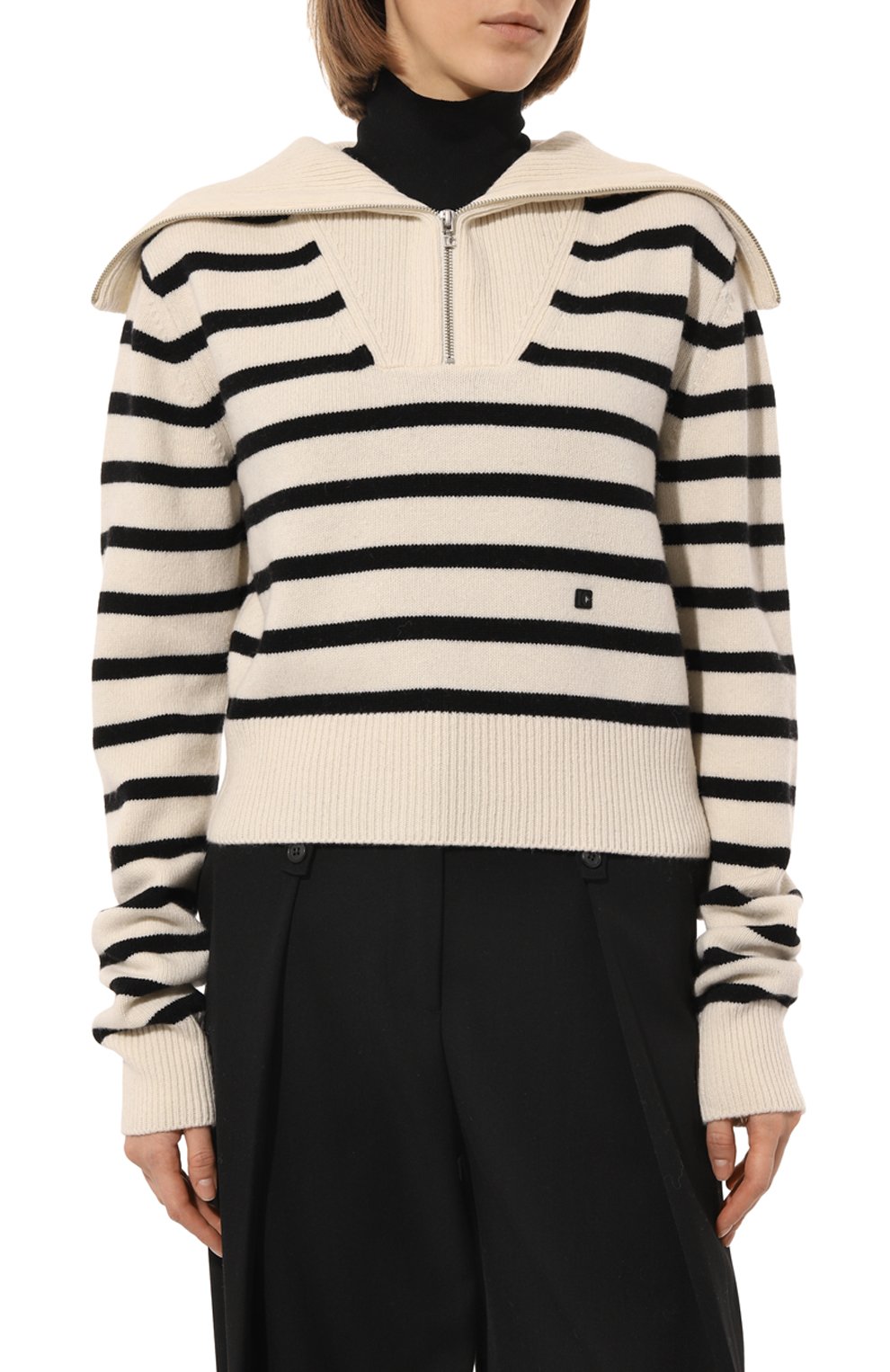 Пуловер из шерсти и кашемира LOW CLASSIC, арт. L0W22FW_KN26IV, фото 3