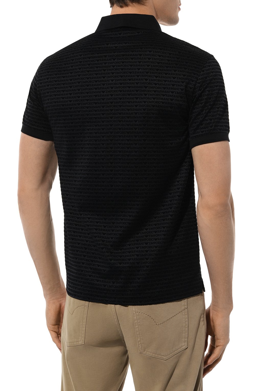 Поло из лиоцелла и хлопка EMPORIO ARMANI, арт. 6D1F79/1J0SZ, фото 4