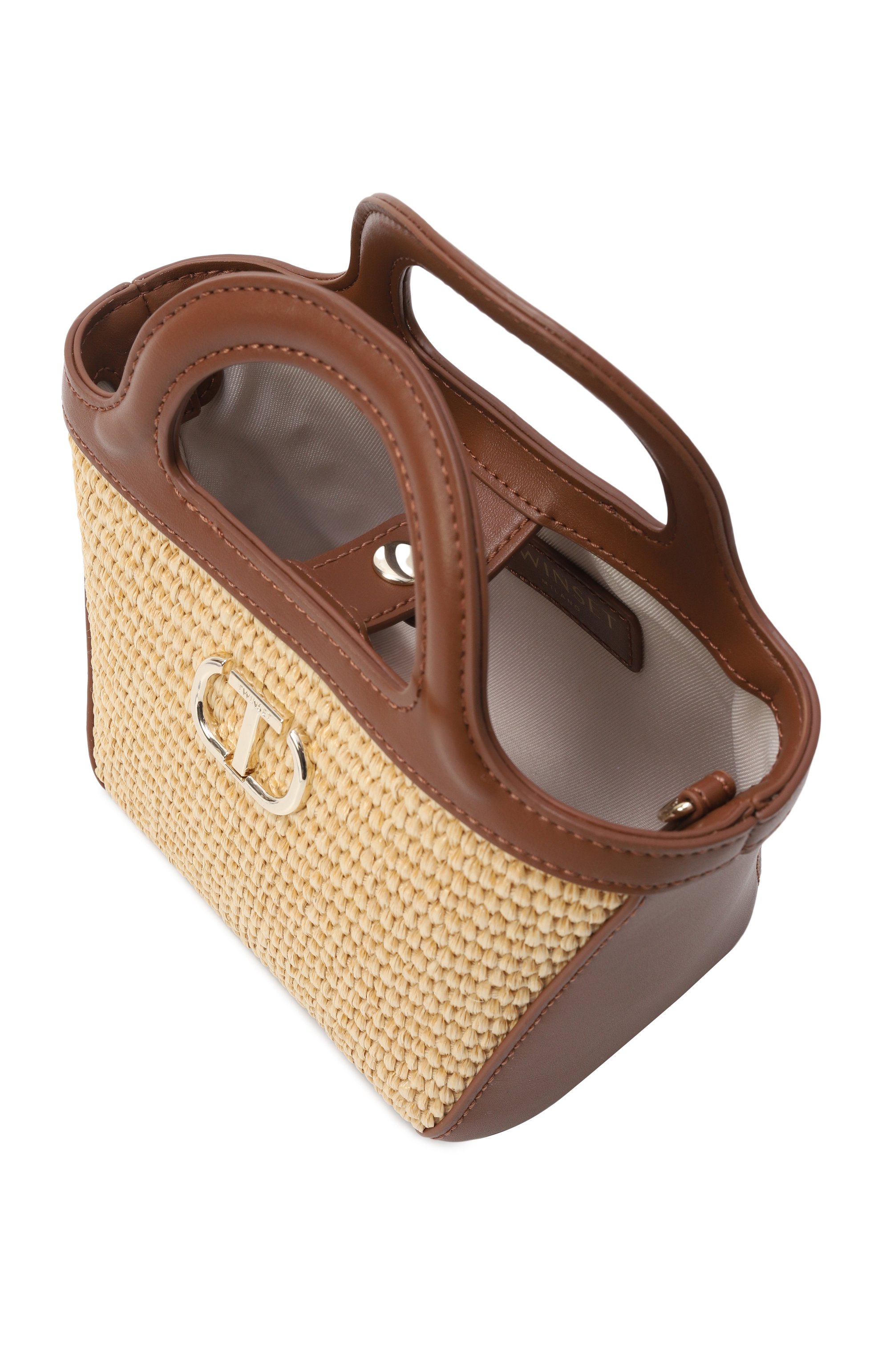 Сумка TWINSET бежевого цвета по цене 13150 руб., арт. 251GJ8012, фото 3 Сумка TWINSET, арт. 251GJ8012, фото 3