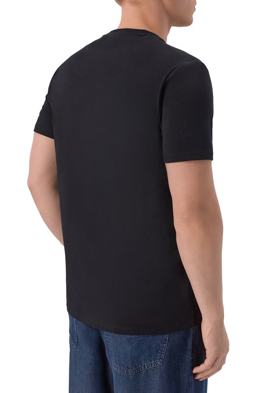 Хлопковая футболка Dirk Bikkembergs BMT1578 Чёрный  BMT1578 Фото 4