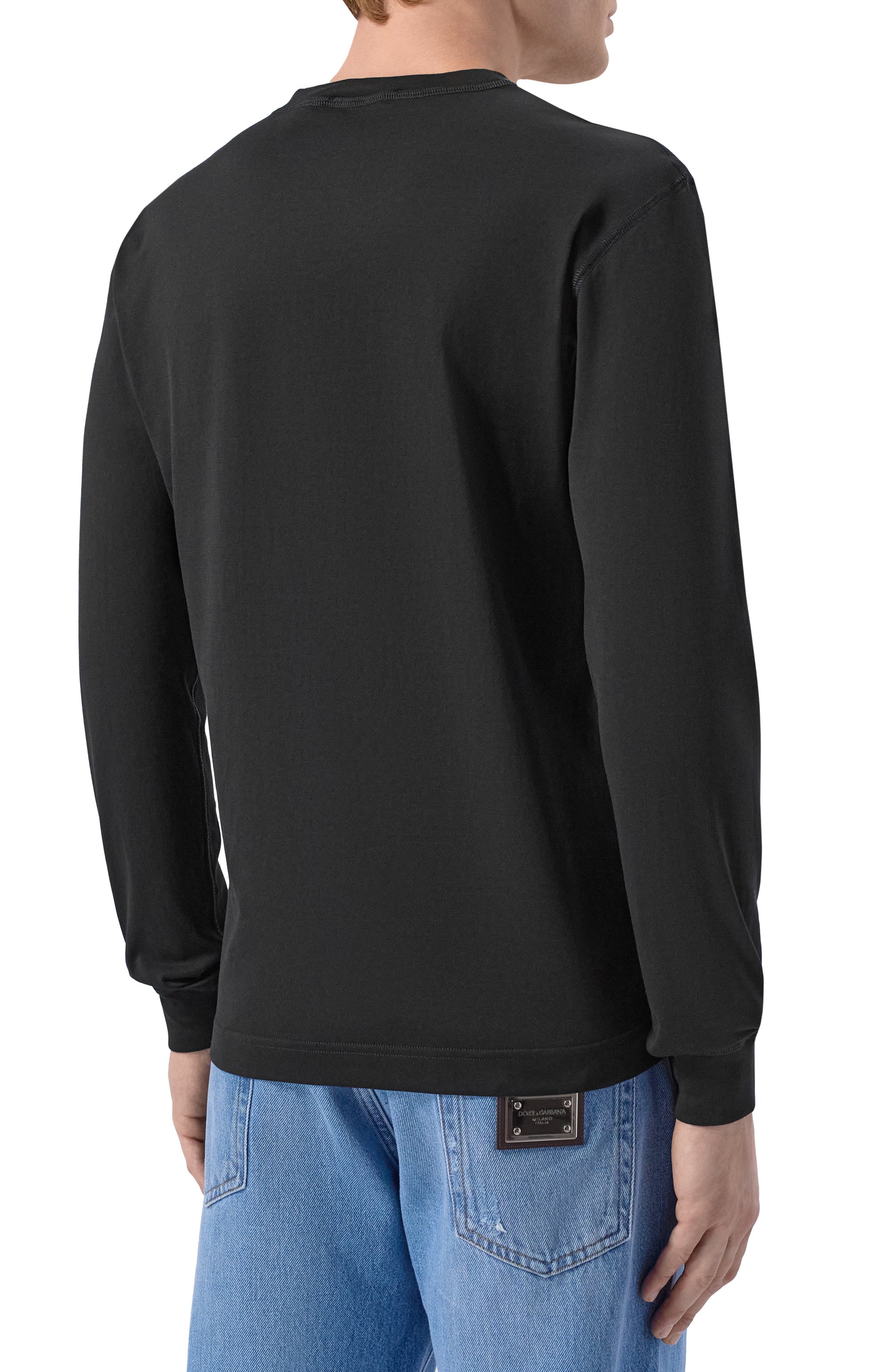 Хлопковый лонгслив DOLCE & GABBANA, арт. G8SX5T/FU7EQ, фото 4