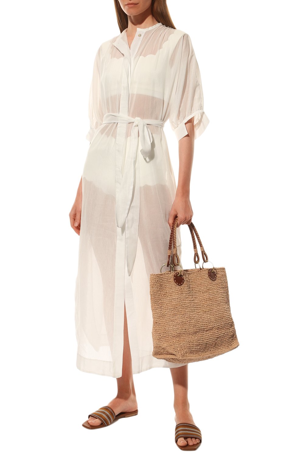 Туника из хлопка и шелка LILA EUGENIE, арт. 2209 MAXI, фото 2