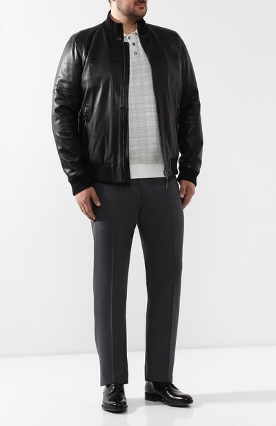 Кожаный бомбер WINDSOR, арт. LEVICI0-L 1300101/56-58, фото 2