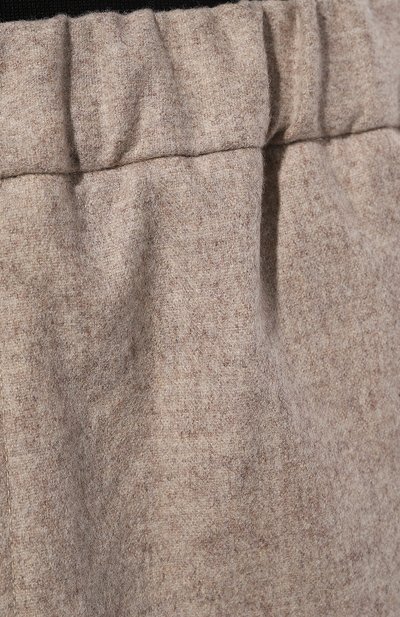 Шерстяные брюки JIL SANDER бежевого цвета по цене 83050 руб., арт. J47KA0016/J40119, фото 5 Шерстяные брюки JIL SANDER, арт. J47KA0016/J40119, фото 5