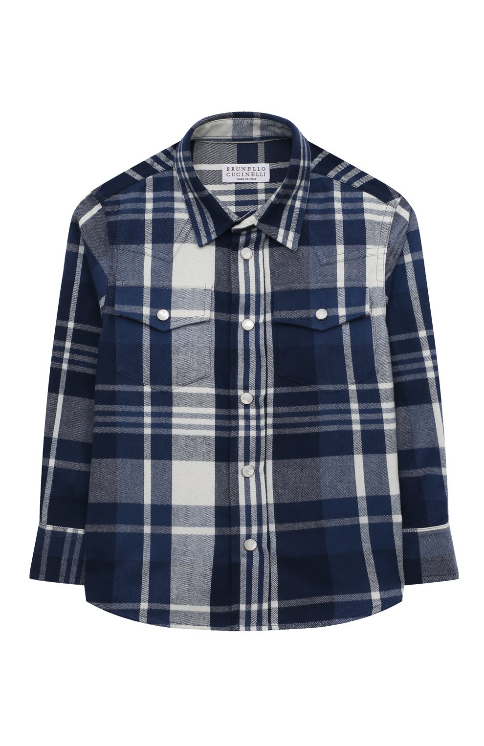 Хлопковая рубашка BRUNELLO CUCINELLI, арт. BY615C360A, фото 1