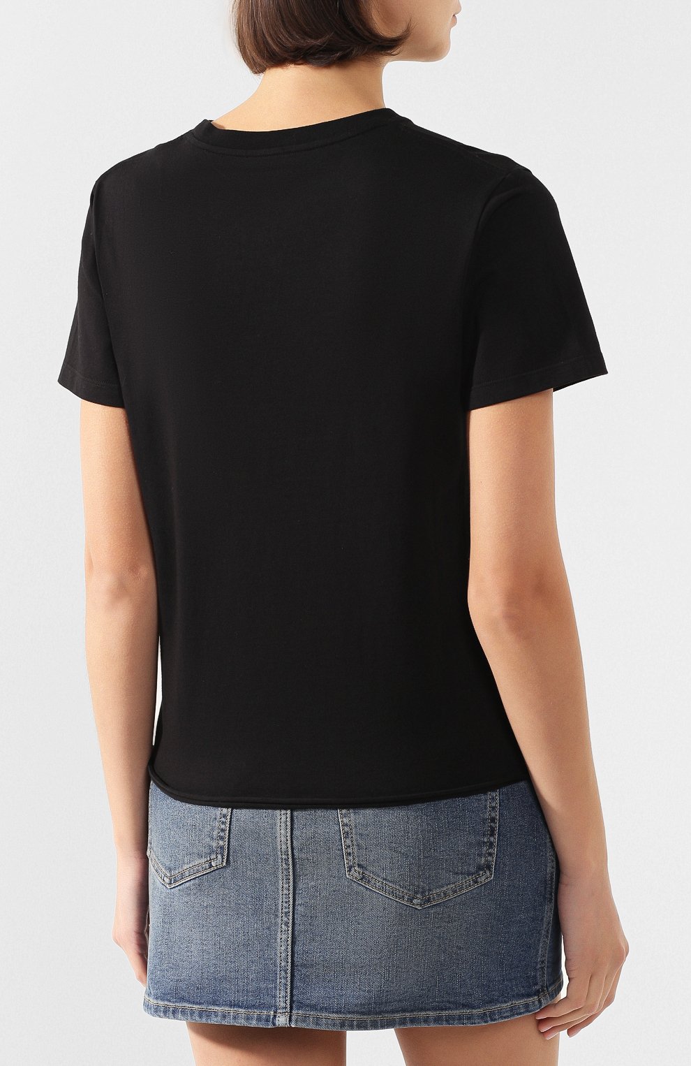 Хлопковая футболка SAINT LAURENT, арт. 614296/YBKL2, фото 4