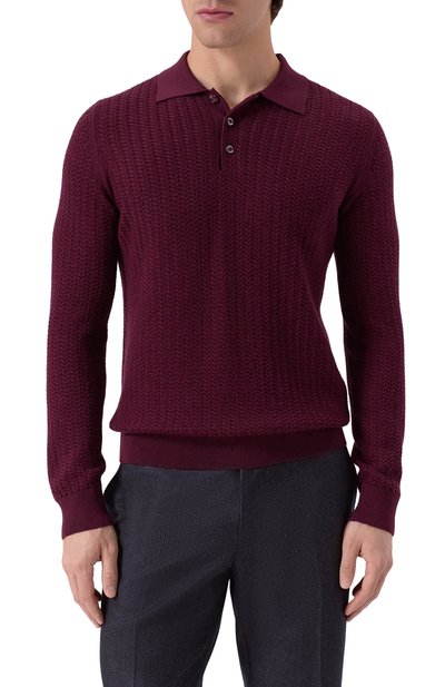 Поло из шерсти и шелка ZILLI, арт. KBP001M0230VZCAB0, фото 3