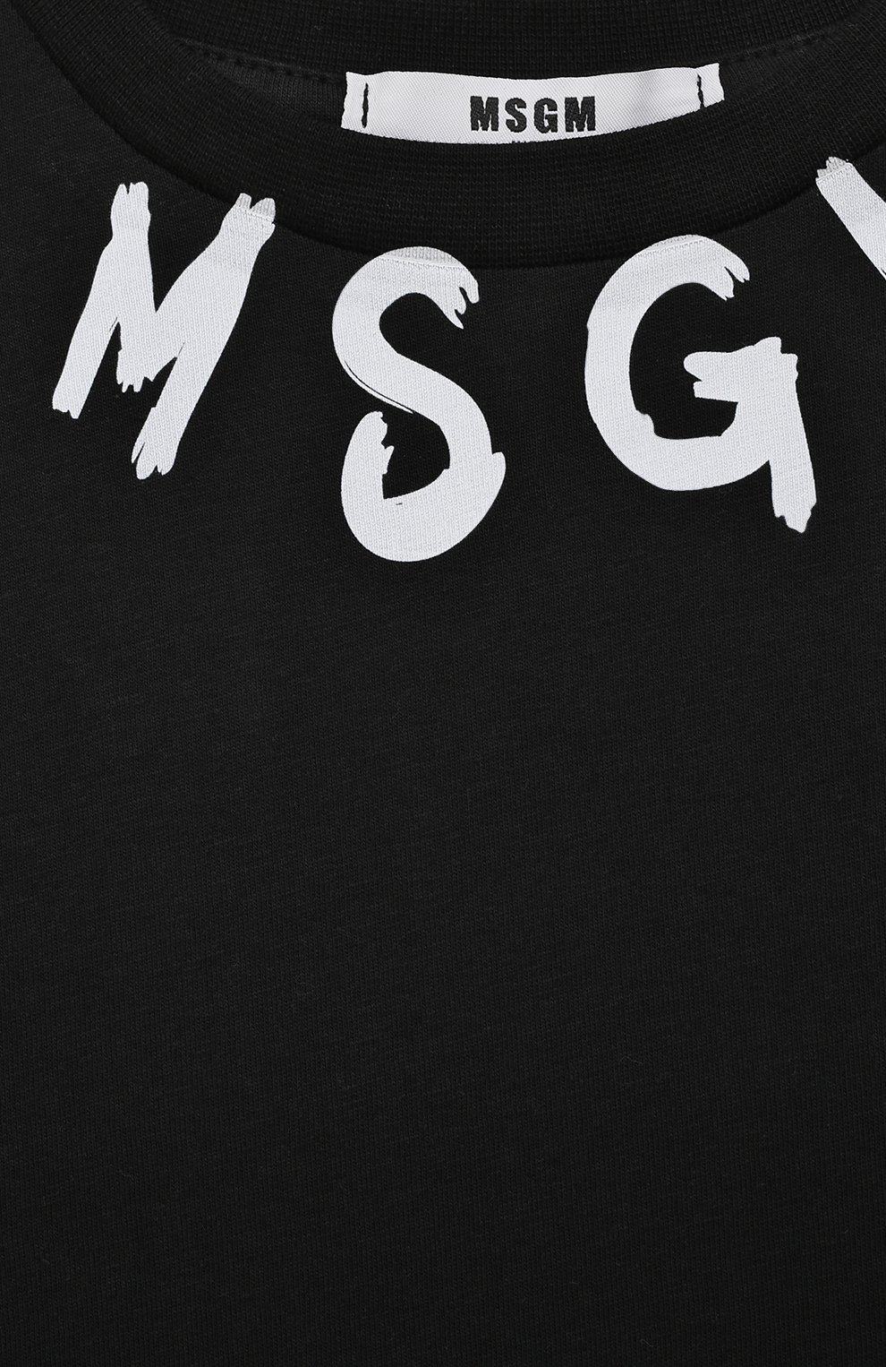 Хлопковая футболка MSGM KIDS, арт. MS029318, фото 3