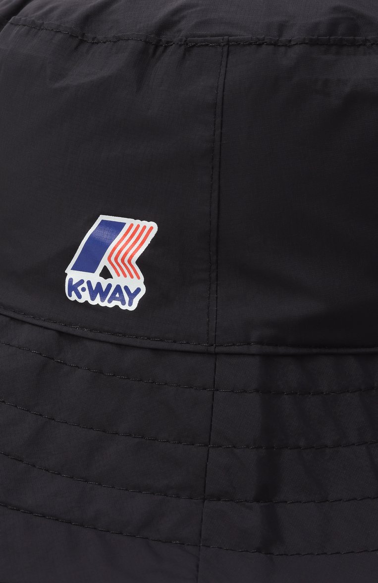 Мужская панама maylis K-WAY черного цвета, арт. K2126RW | Фото 4 (Материал: Синтетический материал, Текстиль; Нос: Не проставлено; Автоматизация состава: Проставлено)