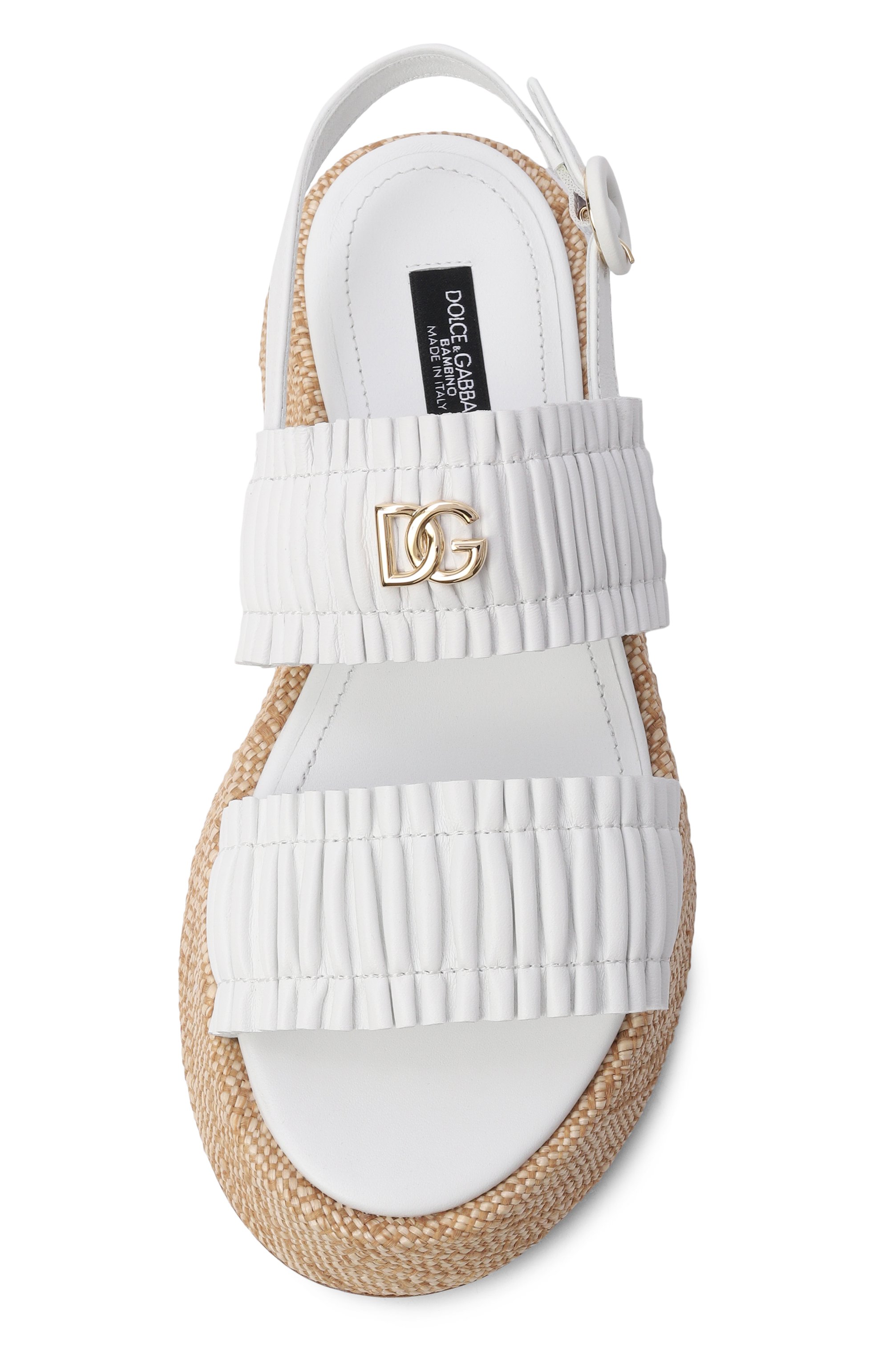 Кожаные босоножки DOLCE & GABBANA, арт. D11388/A1850_001, фото 4