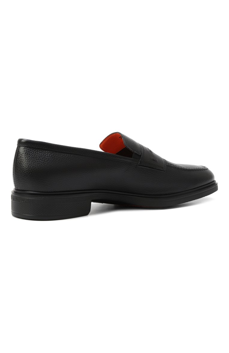 Кожаные пенни-лоферы easy on SANTONI, арт. MGEG18964NEAXPGL, фото 1