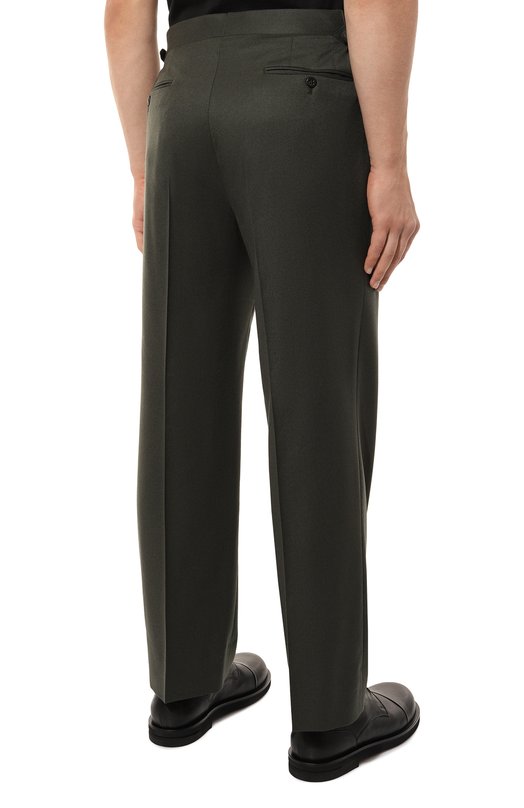 Шерстяные брюки Corneliani 944L26-9418111 Зелёный  944L26-9418111 Фото 4