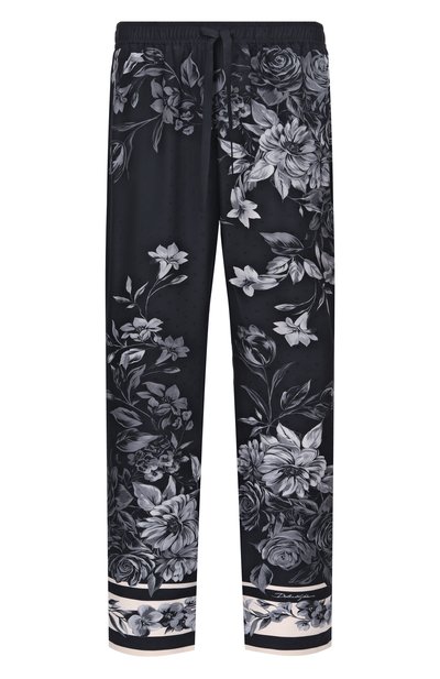 Мужские шелковые домашние брюки DOLCE & GABBANA, арт. GVRMAT/HI12H