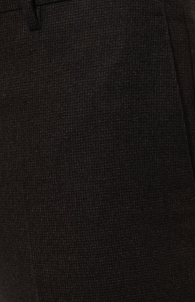 Шерстяные брюки BERWICH темно-коричневого цвета по цене 33100 руб., арт. VULCAN023/ZG1014X, фото 5 Шерстяные брюки BERWICH, арт. VULCAN023/ZG1014X, фото 5