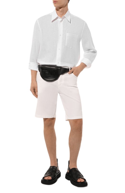Кожаные сандалии Bottega Veneta 755129/VBS50 Чёрный  755129/VBS50 Фото 2