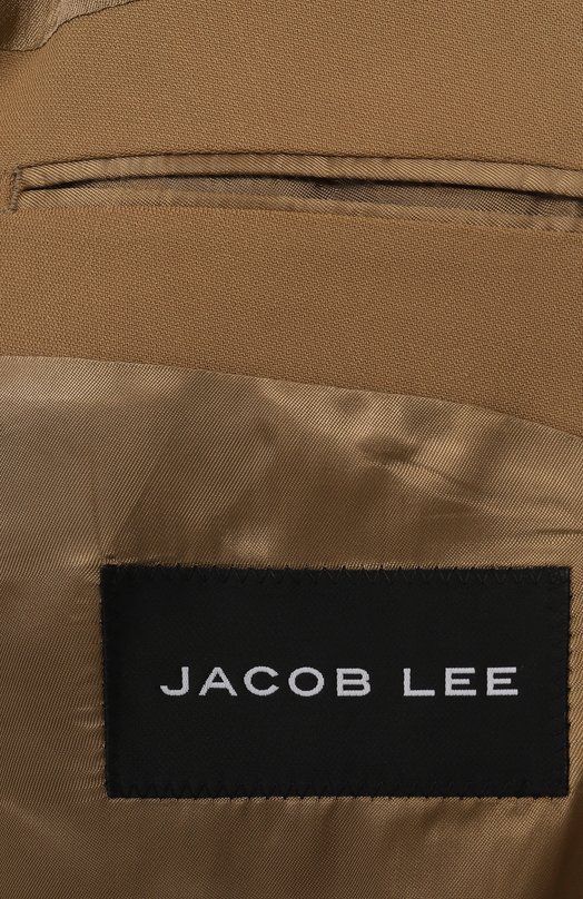 Шерстяной пиджак Jacob Lee MWB001SS25-WBG Бежевый  MWB001SS25-WBG Фото 9