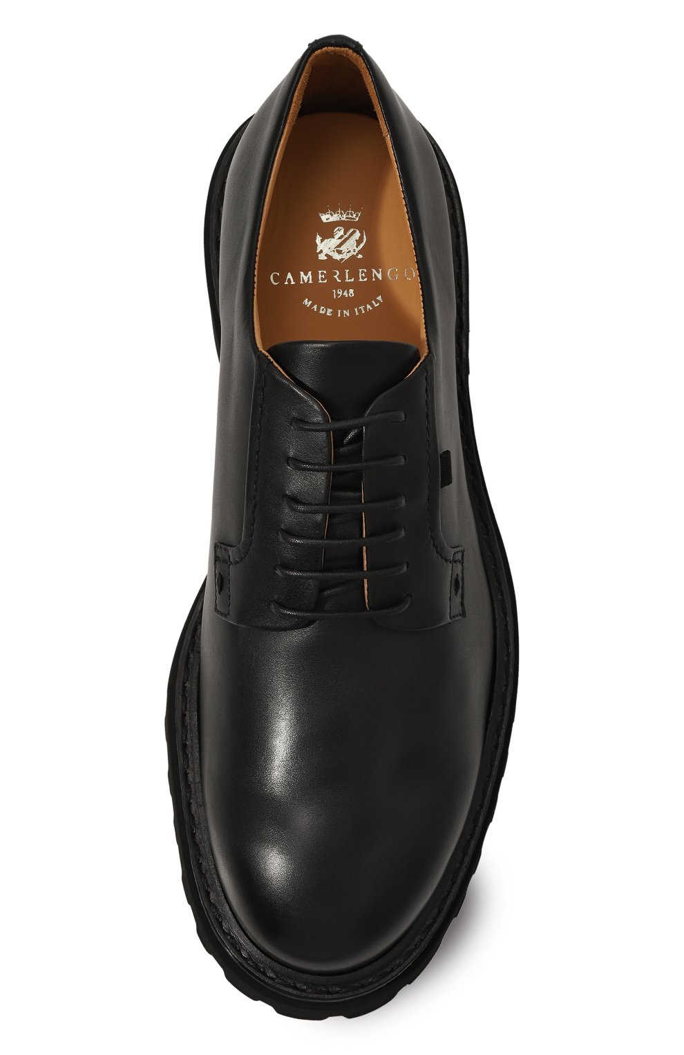 Кожаные дерби CAMERLENGO черного цвета по цене 43450 руб., арт. 16596/NER0, фото 6 Кожаные дерби CAMERLENGO, арт. 16596/NER0, фото 6