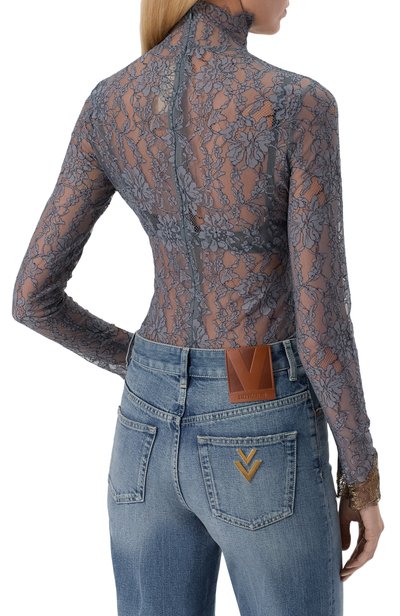 Боди VALENTINO серого цвета по цене 214500 руб., арт. 9B3MR02J/AD7, фото 4 Боди VALENTINO, арт. 9B3MR02J/AD7, фото 4