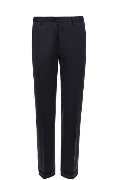 Шерстяные брюки в клетку прямого кроя BRIONI, арт. RPL6/06AAM/TIGULLI0, фото 1