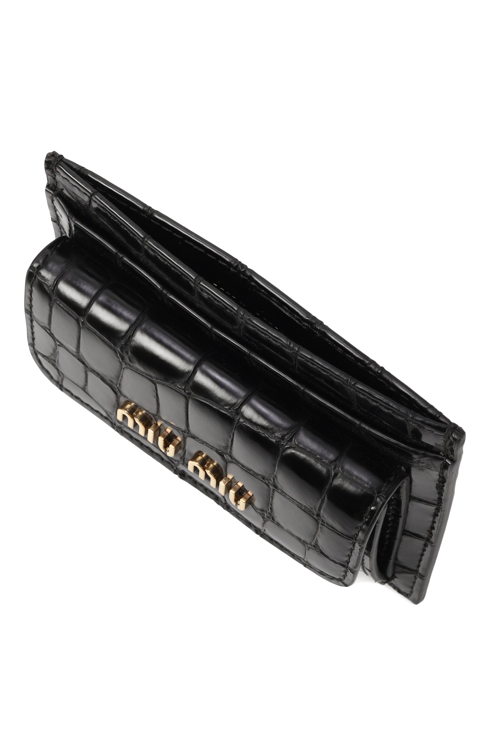 Кожаный футляр для кредитных карт MIU MIU, арт. 5MC081-2DQ8-F0002, фото 3