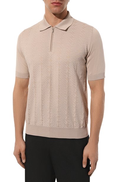 Поло из шелка и хлопка ZILLI, арт. MBZ-PZ052-GE0M1/MC01, фото 3
