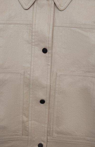 Куртка из хлопка и льна BRUNELLO CUCINELLI бежевого цвета по цене 69950 руб., арт. BH500S032B, фото 3 Куртка из хлопка и льна BRUNELLO CUCINELLI, арт. BH500S032B, фото 3