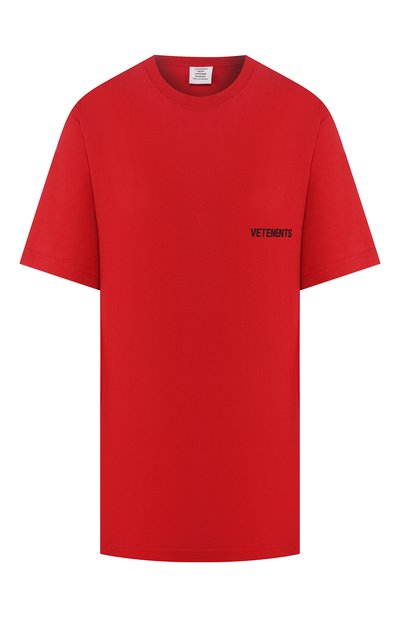 Женская хлопковая футболка VETEMENTS, арт. UAH21TR501 1600/W